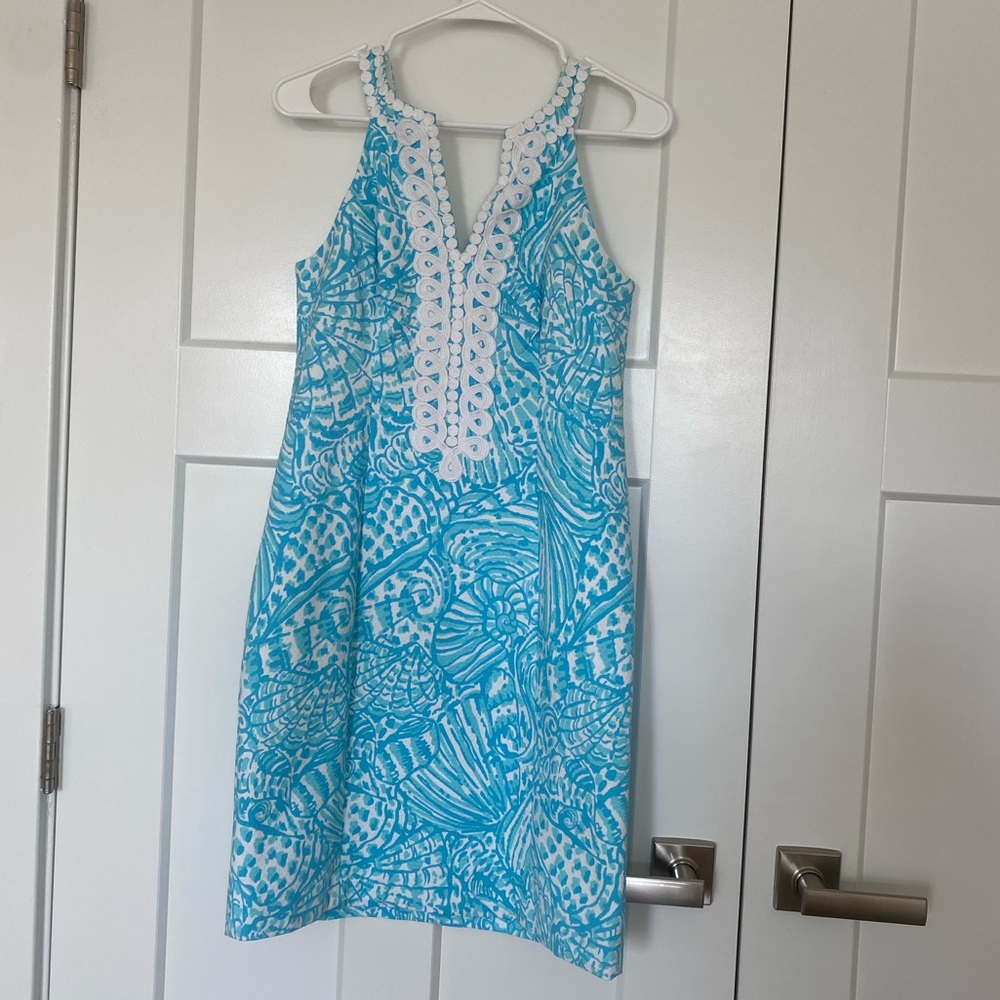 Lilly Pulitzer Blue and White Mini Dress